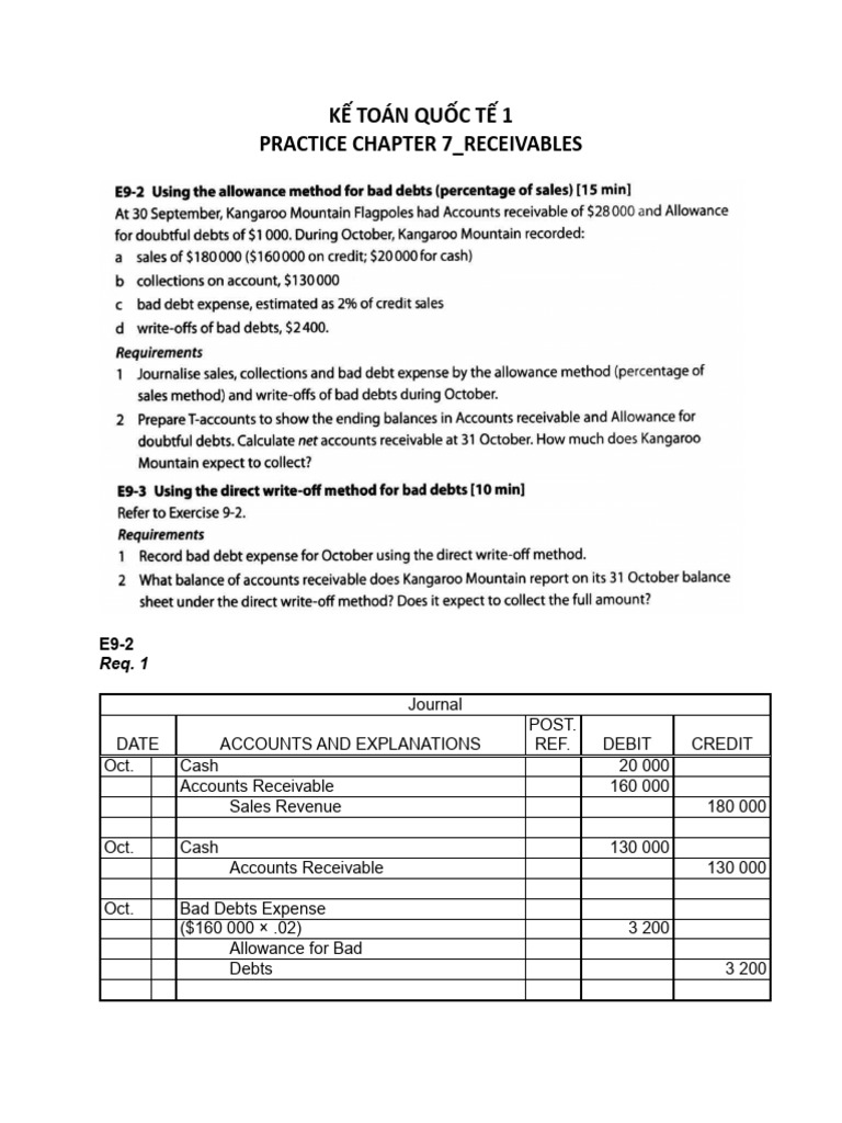 Bài-tập Chapter-7 Receivables Solution | PDF | Debits And Credits ...