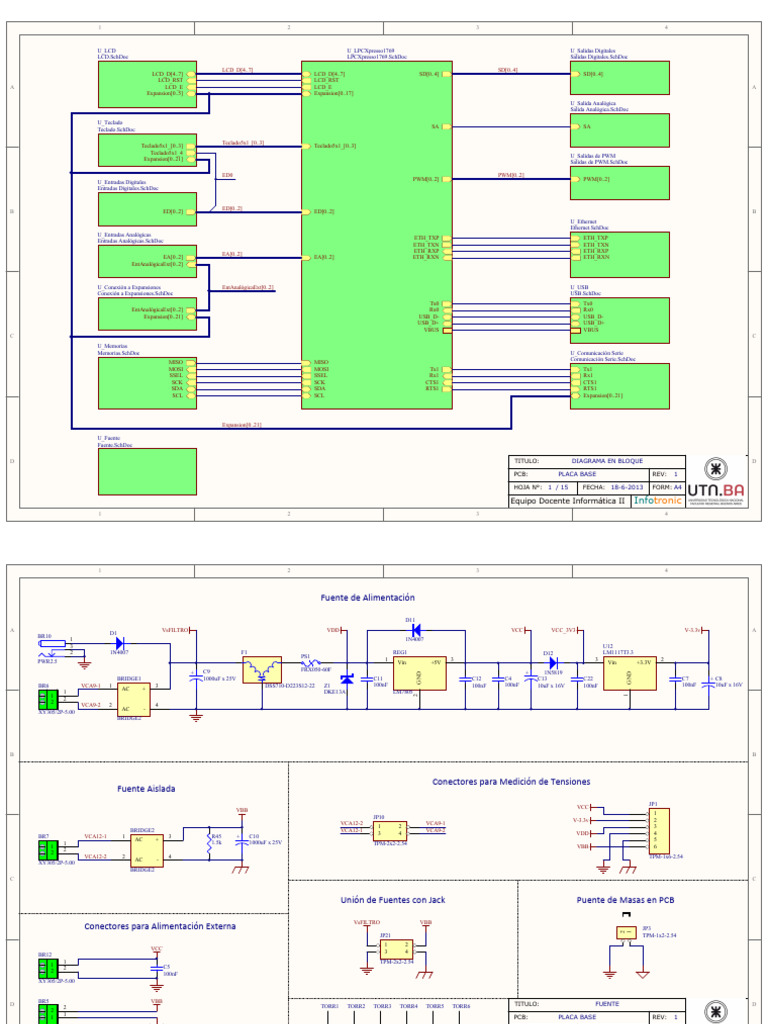 PCB Block Diagram and Connections | PDF