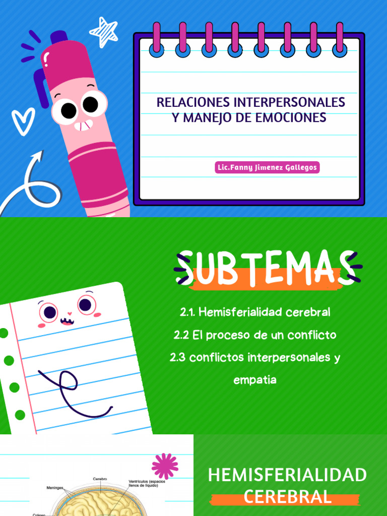 Relaciones Interpersonales y Manejo de Emociones | PDF