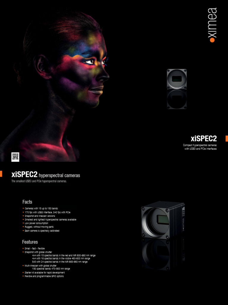 XiSpec Hyperspectral Cameras 2015 Brochure | PDF | Camera | Electronics