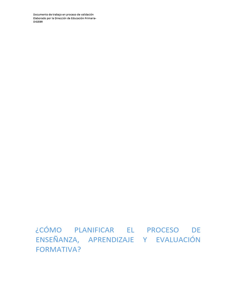 Planificación Curricular en Educación Primaria | PDF | Plan de estudios ...