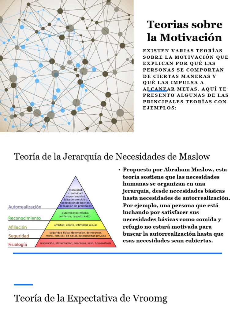 Teorías Clave de la Motivación Humana | PDF | Motivación | Motivacional