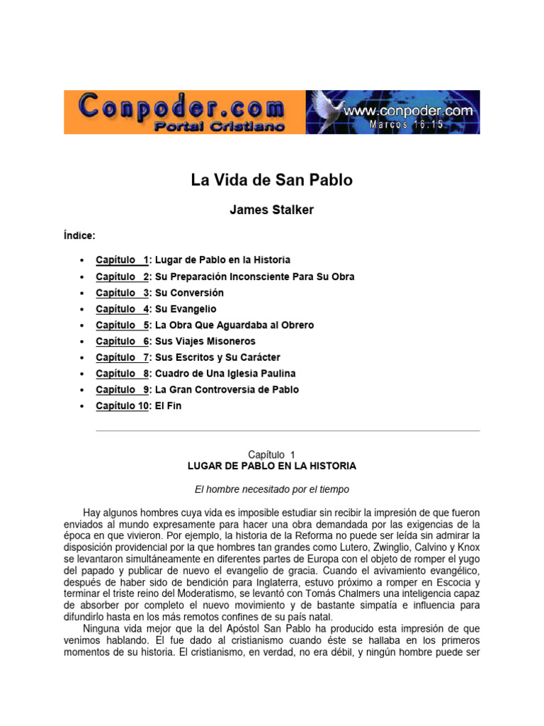 La Vida de Pablo | PDF | Pablo el apóstol | Jesús
