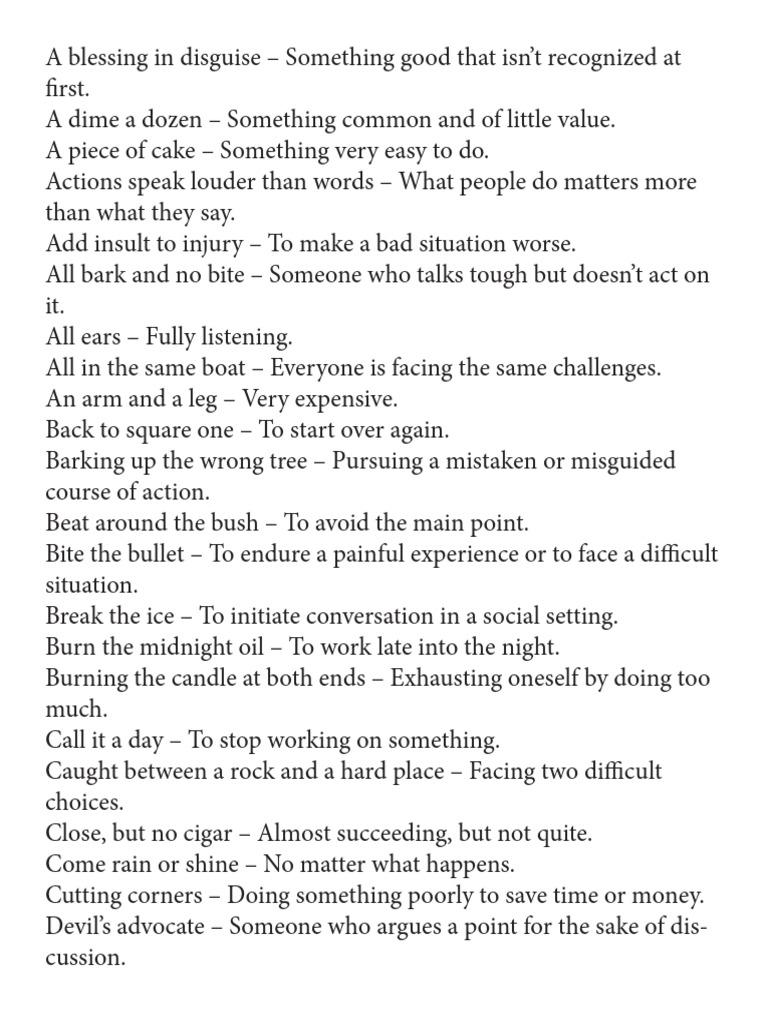 American Idioms Complete | PDF
