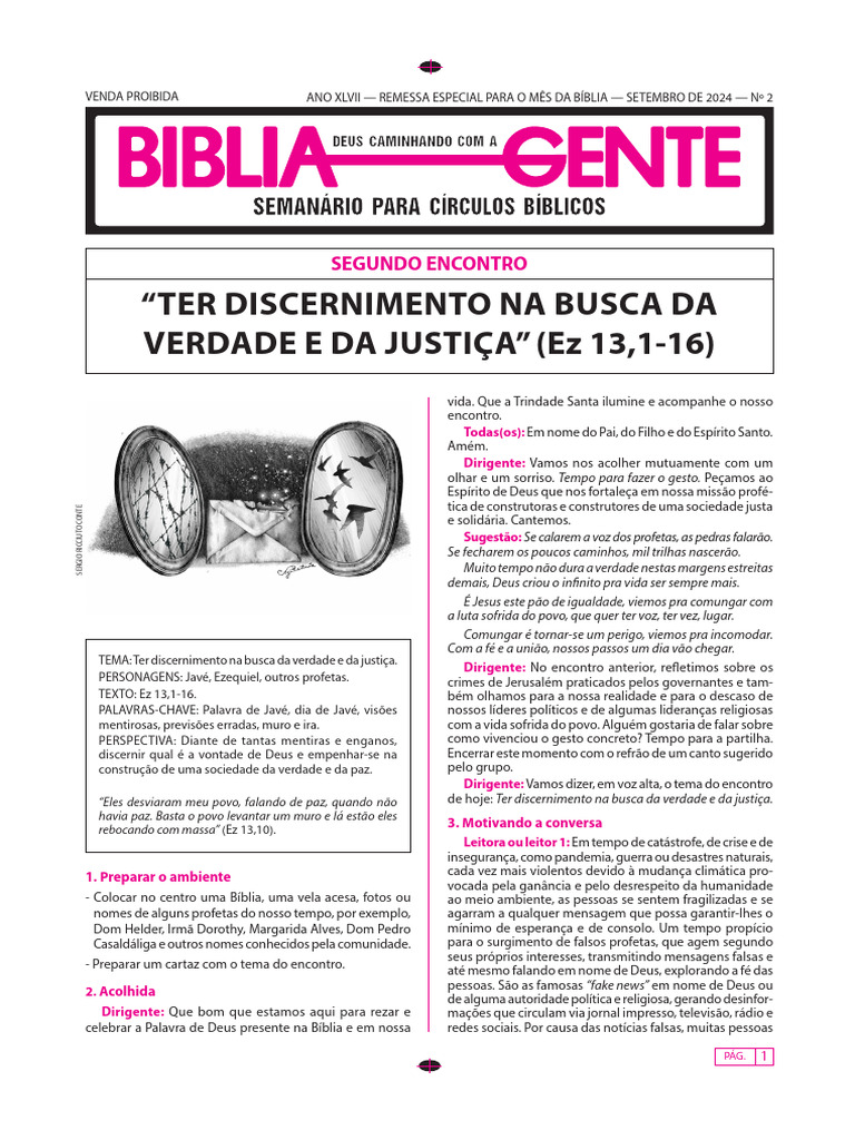 Discernimento na Verdade e Justiça | PDF | Bíblia | Profeta