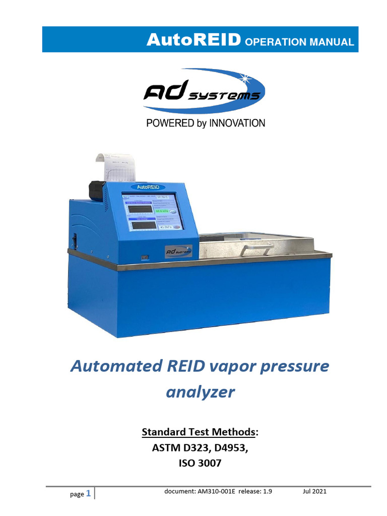 AutoREID Operation Manual Overview | PDF | Waste Management | Calibration