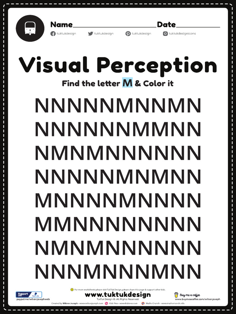 03 Visual Perceptual Skills Activity Alphabet | PDF