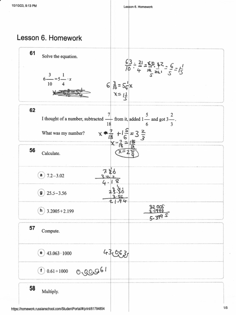 7th Alg 6 | PDF