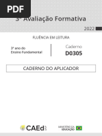 Avaliação de Fluência Leitora 2º Ano 2025 | PDF | Cognição | Aprendizado
