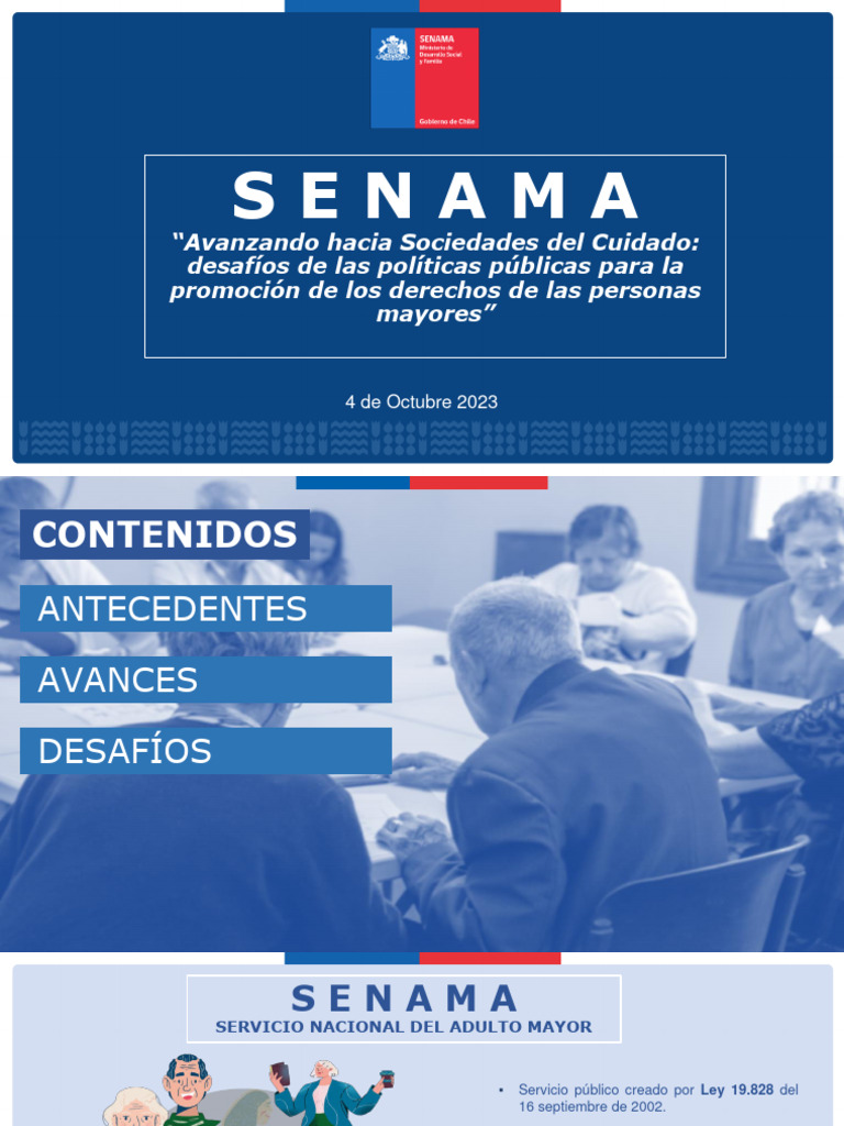 Desafíos en Políticas para Personas Mayores | PDF | Chile | Vejez