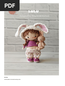 Crochet Pattern For A Doll Wearing A Bunny Hat