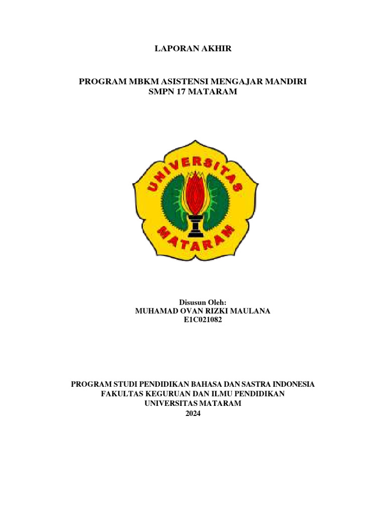 Laporan Asistensi Mengajar Ovan Rizki | PDF