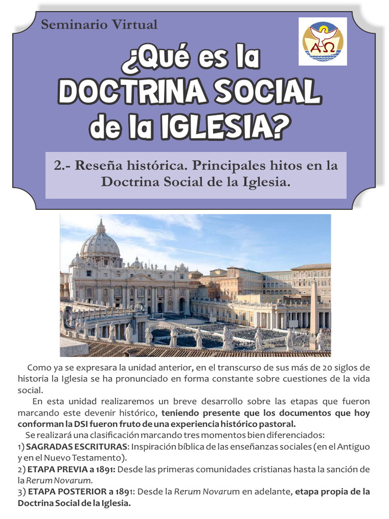 Historia de la Doctrina Social Iglesia | PDF | Doctrina social católica ...