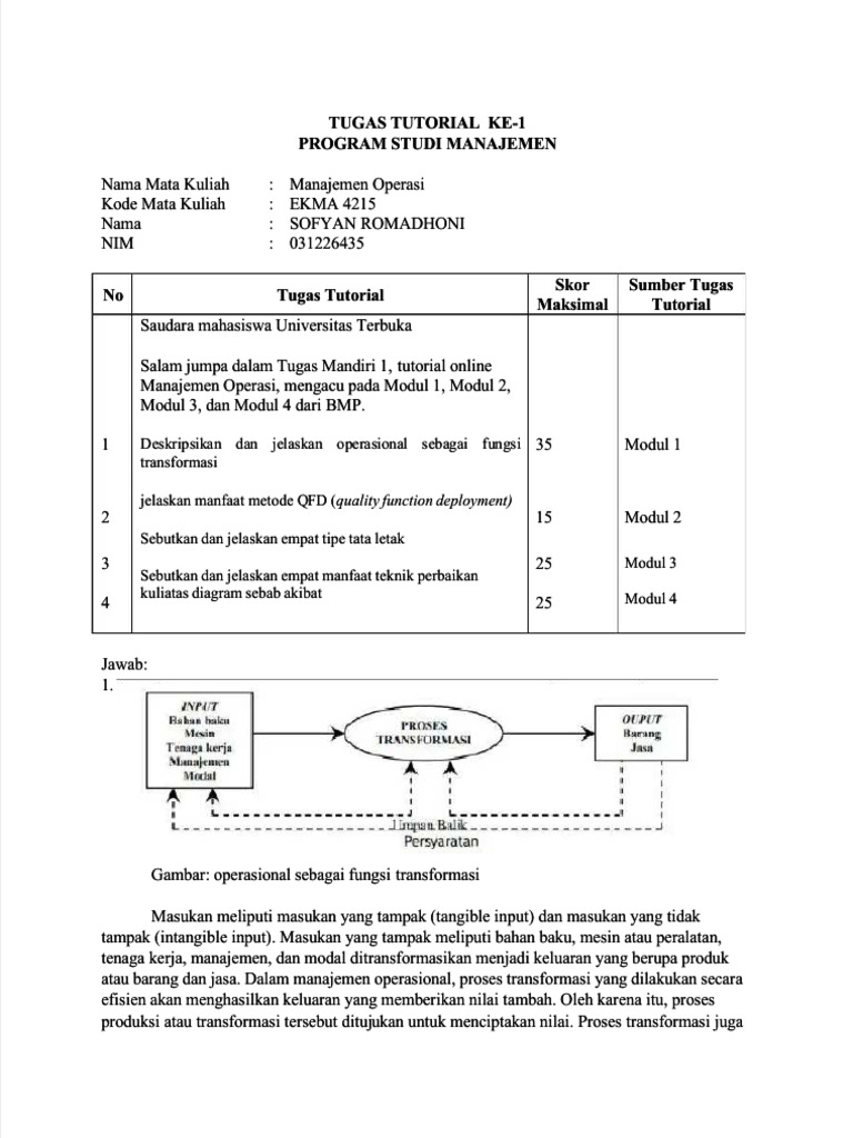 Pdf Tugas 1 Manajemen Operasi Compress Pdf