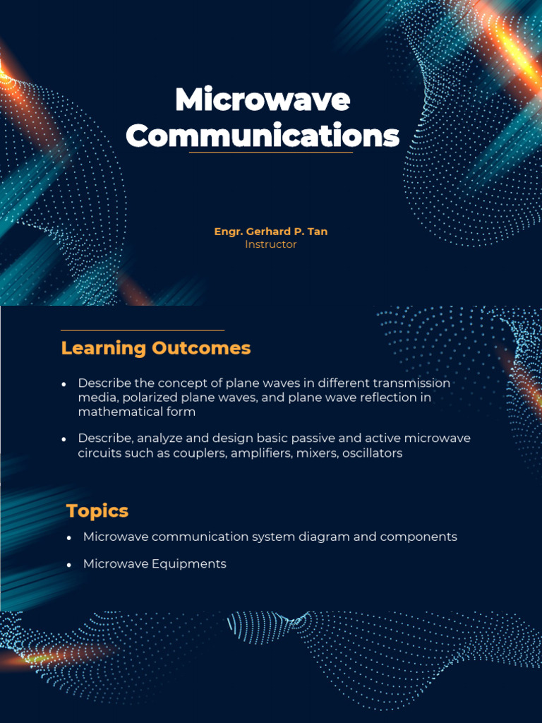 Microwave Communication Systems Overview | PDF | Diode | Microwave