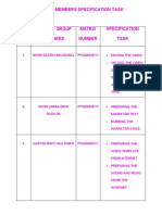 Group Members Specification Task