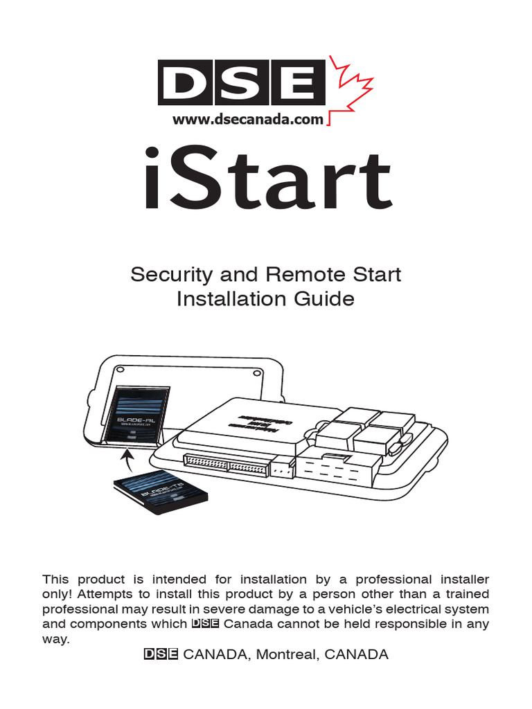 iStart Remote Start Installation Guide | PDF | Relay | Electrical Connector