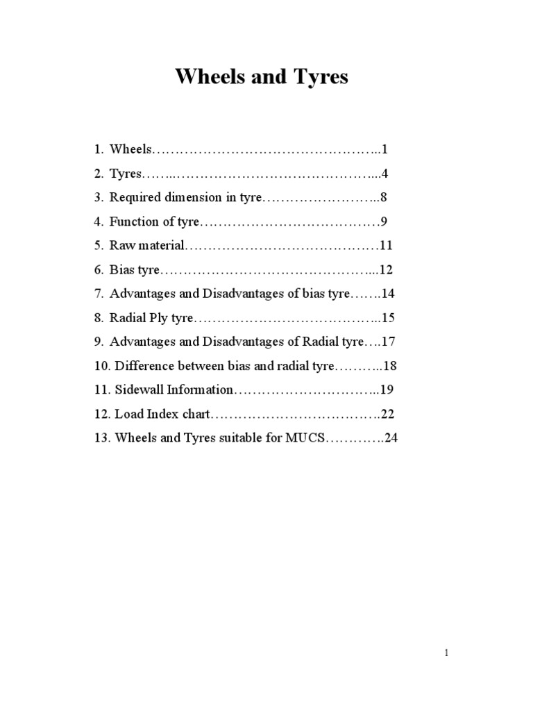 Report of Wheels and Tyres PDF Tire Natural Rubber