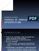 Theories of Experience and Interpretation