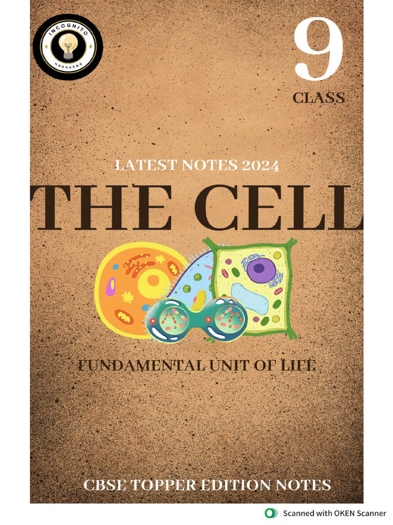 Cell - The Fundamental Unit of Life Class 9 CBSE Latest Toppper Edition ...