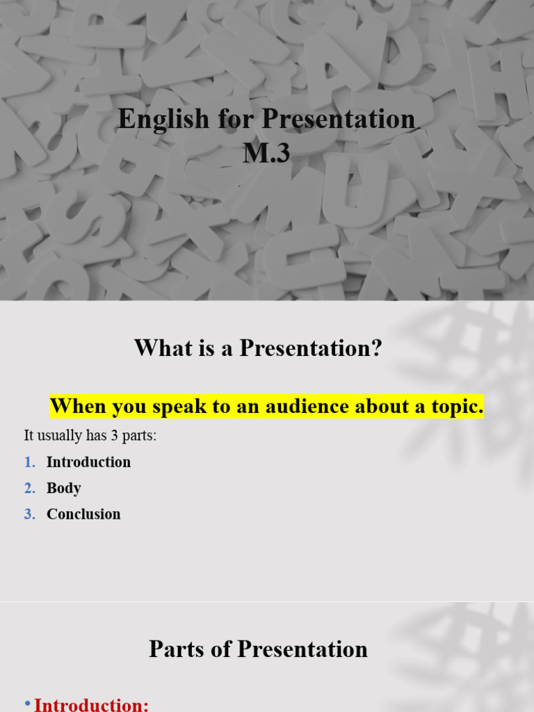 Effective English Presentation Skills | PDF