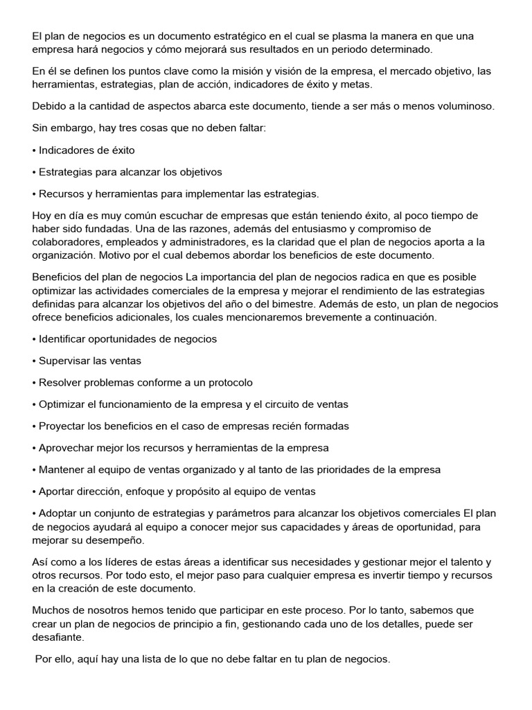 Plan de Mercado | PDF | Plan de negocios | Análisis FODA
