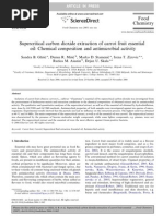 Download Super Critical Carbon Dioxide Extraction of Carrot Fruit Essential Oil Chemical Composition and Antimicrobial Activity by myrtarom SN7574126 doc pdf