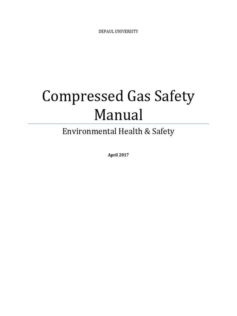 Compressed Gas Safety Manual | PDF | Valve | Gases