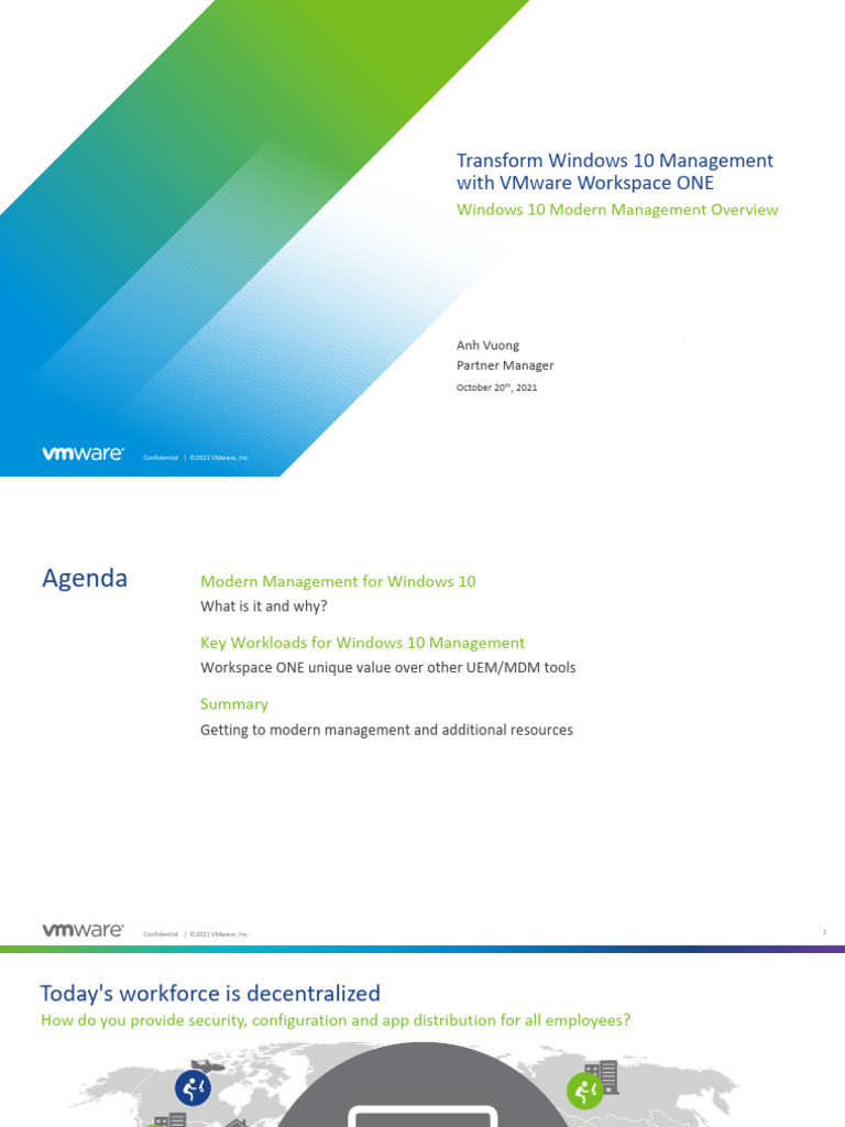 Windows 10 Management with Workspace ONE | PDF | Windows 10 | Cloud ...