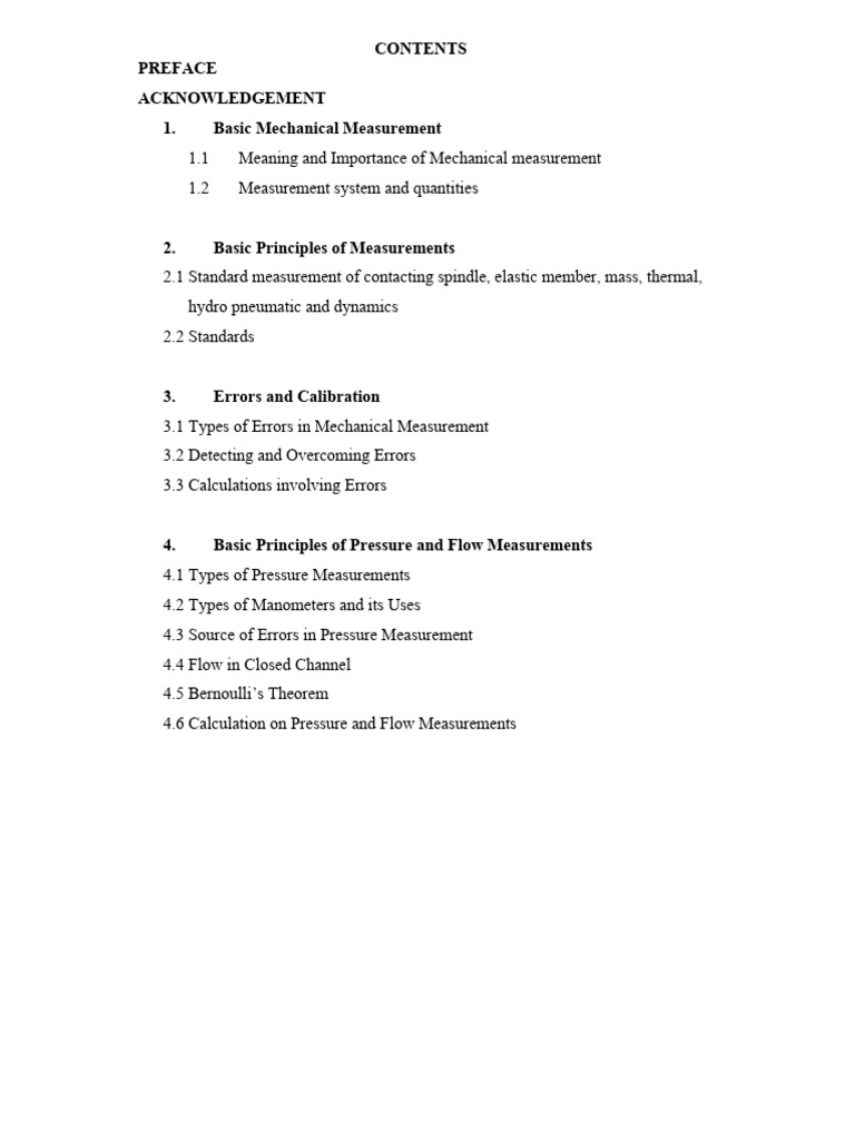 Fundamentals of Mechanical Measurements | PDF | Observational Error ...