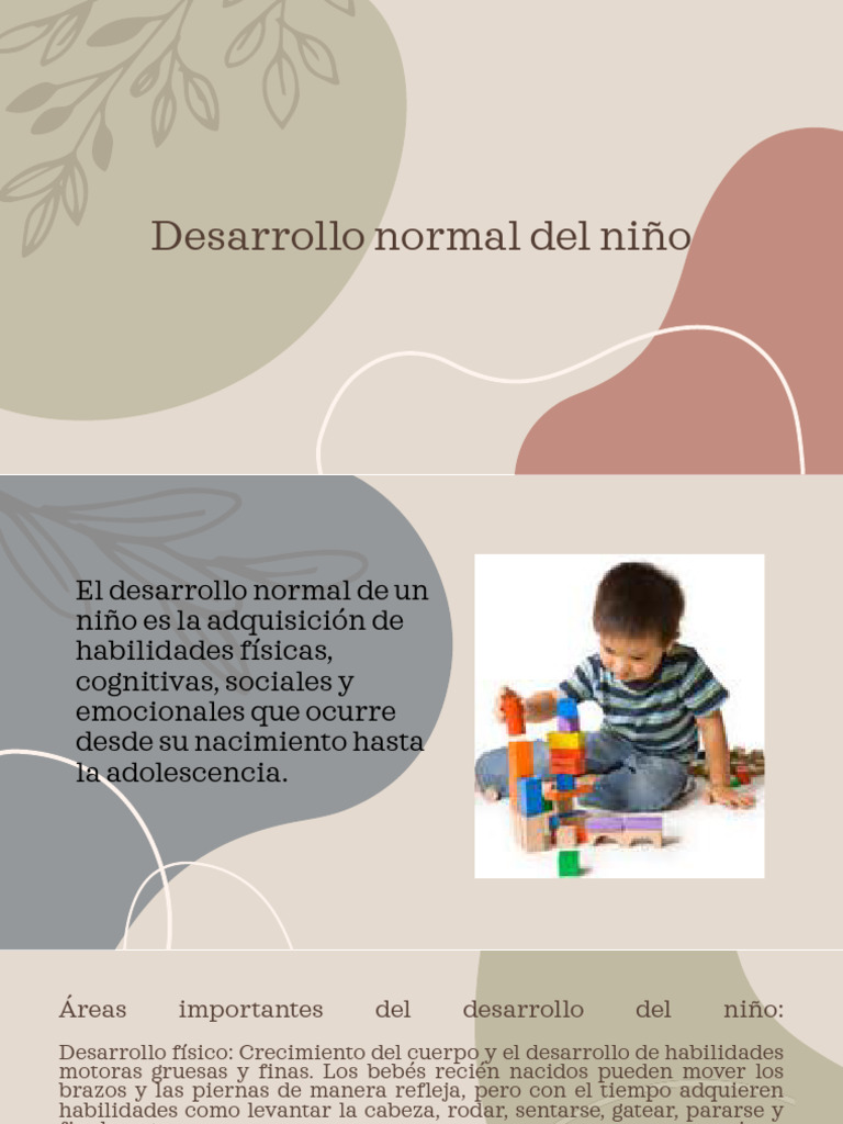 Desarrollo Normal Del Niño | PDF | Teoría de apego | Ciencias del ...