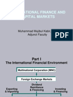 International Finance and Capital Markets: Muhammad Mujibul Kabir, CFA Adjunct Faculty