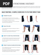 Hand and Wrist ROM Exercise Guide | PDF | Hand | Thumb