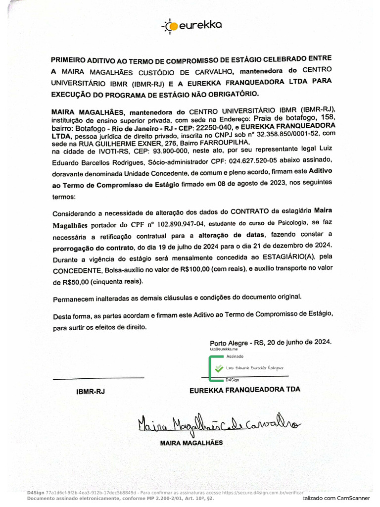 Documento Assinado Eletronicamente D4Sign | PDF