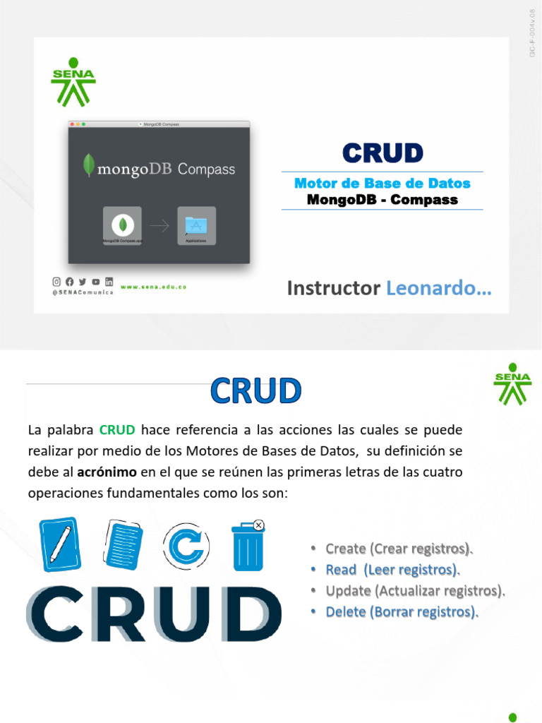 MongoDB CRUD: Guía Completa y Ejemplos | PDF | Bases de datos | Mongo Db