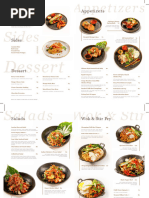 Serai Restaurant Menu Overview | PDF | Thai Cuisine | Drink