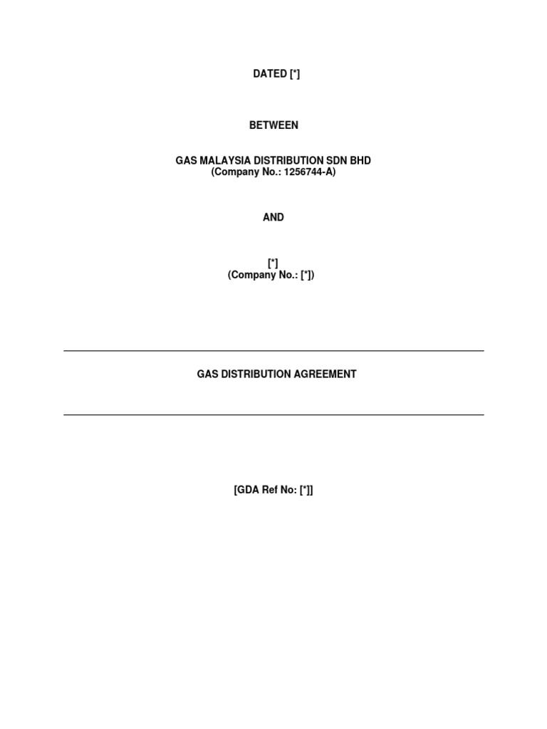 Gas Distribution Agreement | PDF | Contractual Term | Breach Of Contract