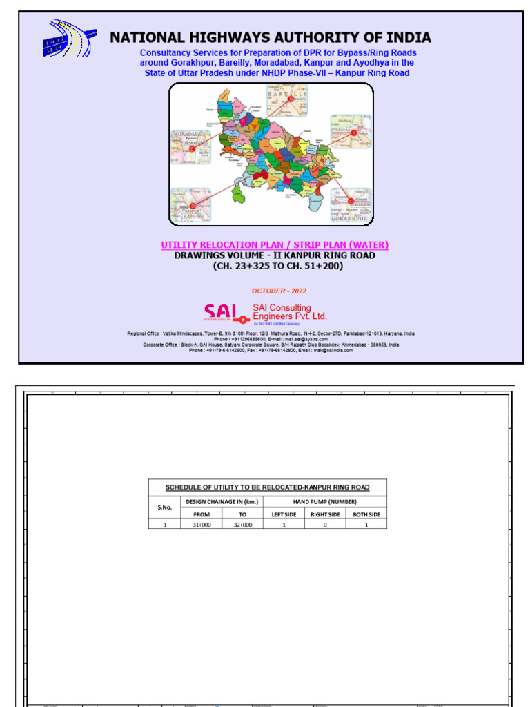 Kanpur Ring Road Utility Relocation Plan | PDF | Transport ...