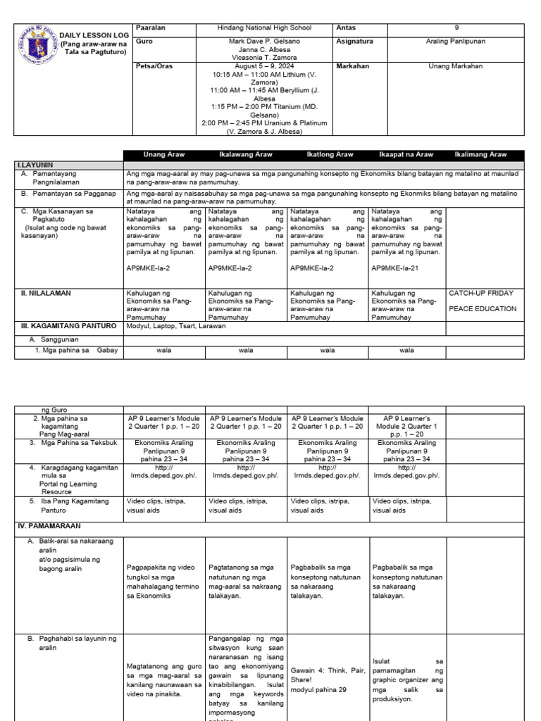 Quarter 1 Week 2 | PDF