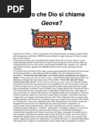 Download E Vero Che Dio Si Chiama Geova by obag SN7574461 doc pdf