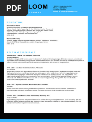 Psychology-Student-CV