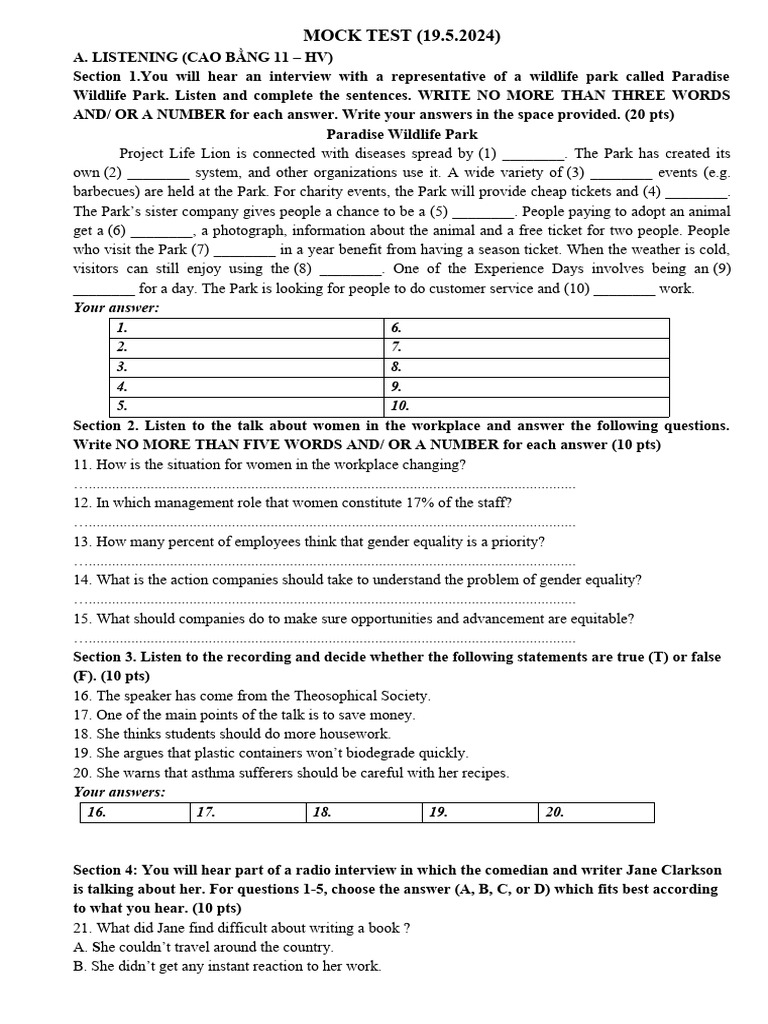 Spanish Language Test Official