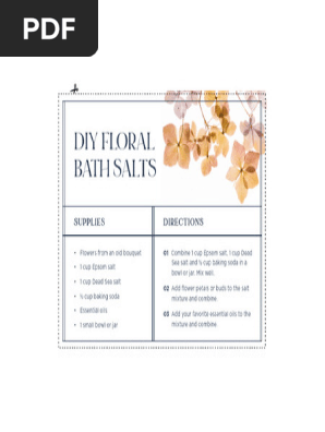 DIY Bath Salt Recipe 1