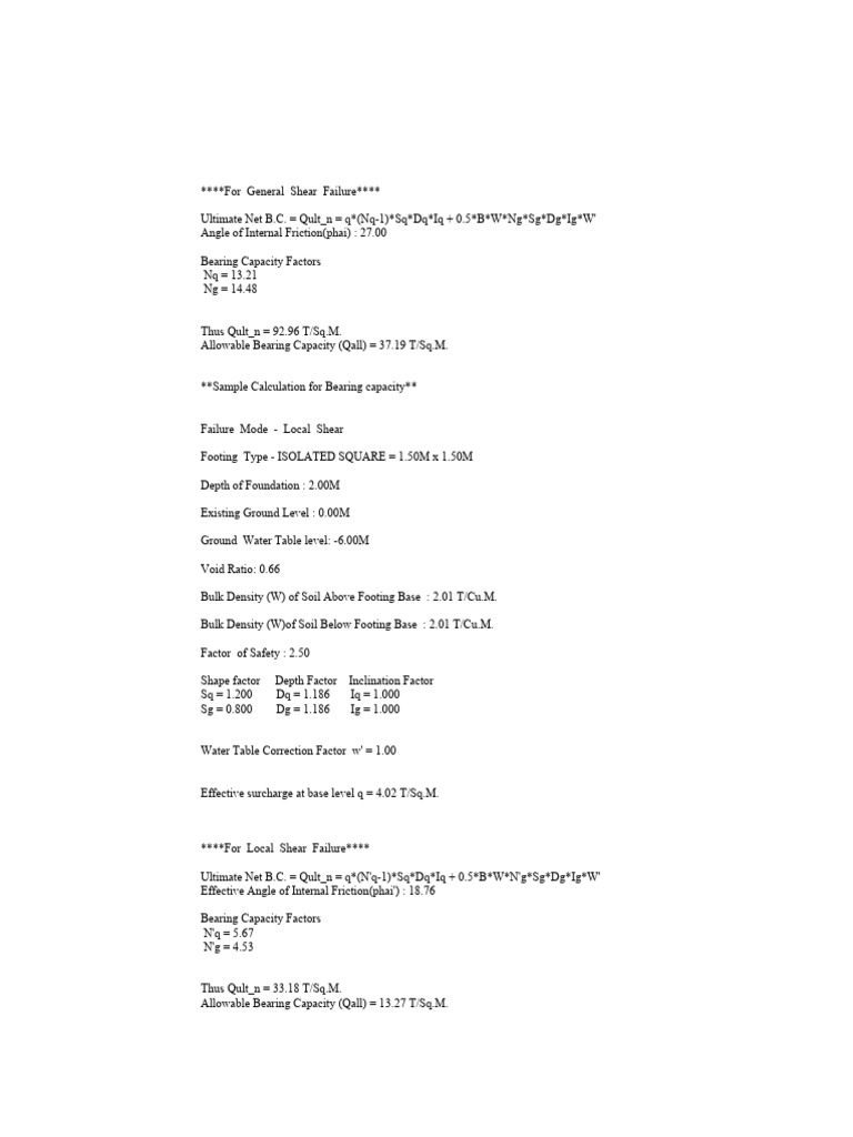 25 Depth Calculation SBC | PDF | Soil Mechanics | Geotechnical Engineering