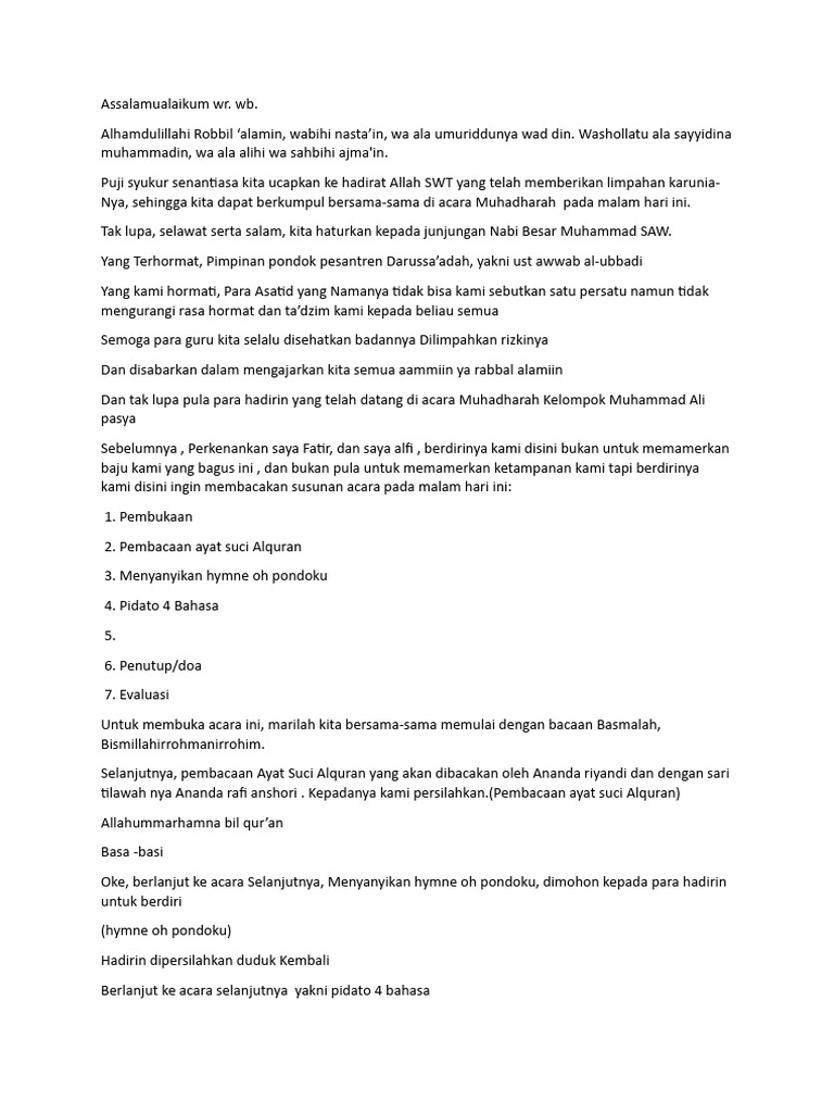 Teks MC | PDF | Agama & Spiritualitas