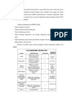 HDPE Adalah Material Thermoplastic Yang Terdiri Dari Atom Carbon Dan Atom Hydrogen Yang Membentuk Produk Dengan Berat Molekul Yang Tinggi Dan Tahan Terhadap Berbagai Bahan Kimia