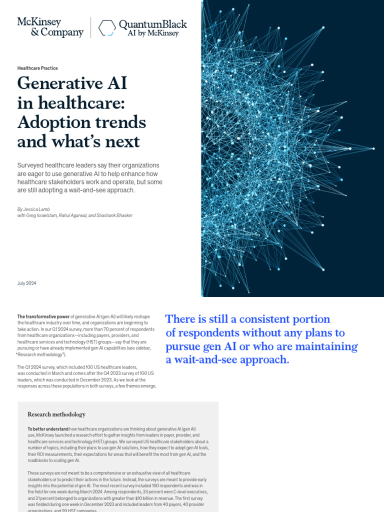 Generative AI Adoption in Healthcare | PDF | Artificial Intelligence ...