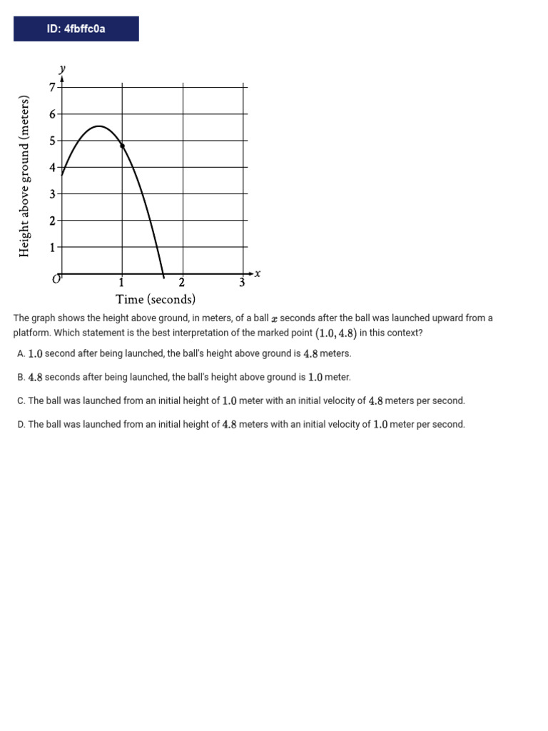SAT Math Nonlinear Functions (Easy) | PDF | Function (Mathematics ...