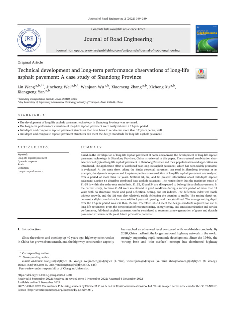 Technical Development and Long-Term Performance Observations of Long ...