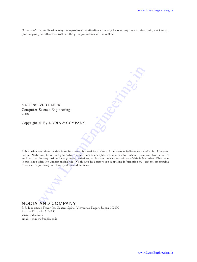 CS - 2008 - by WWW - LearnEngineering.in | PDF | Time Complexity ...